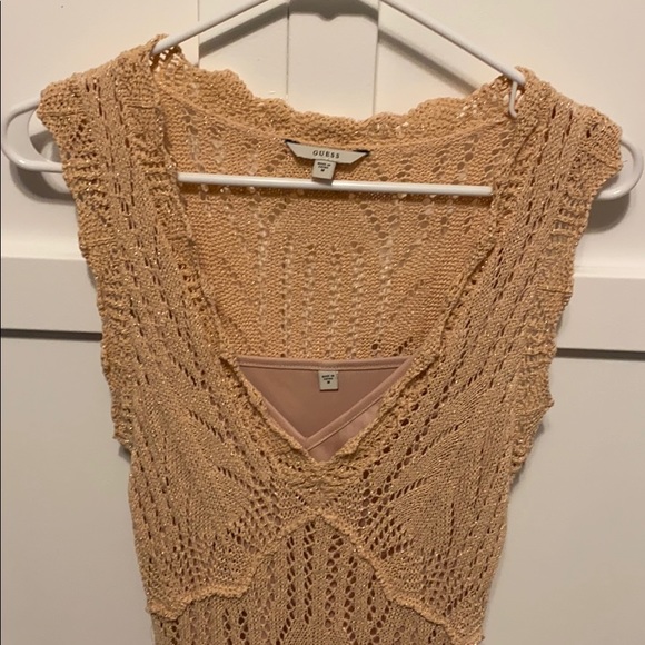Guess nude color crochet Dress - Picture 2 of 3